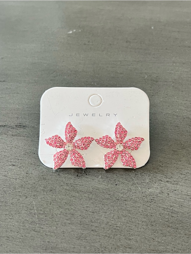 Light Pink Barbie Flower Floral Allover Rhinestone Daisy 1